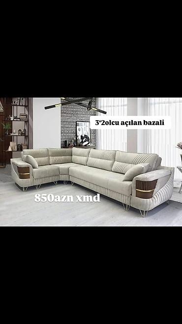 3×20 ölçüdə açılan-bazalı künc divan - L formalı, geniş oturacaqlı lalafo.az -da 3×20 ölçüdə açılan-bazalı künc divan - L formalı, geniş oturacaqlı