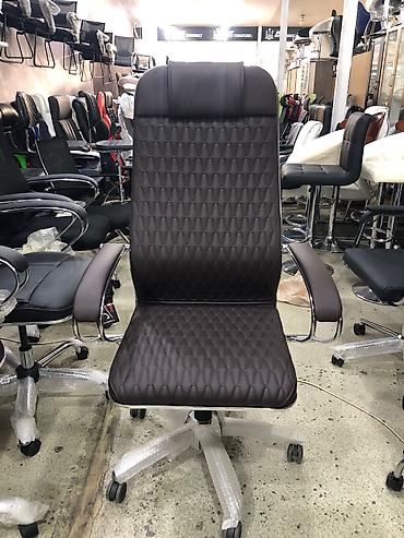 Ofis və oyun kresloları: Yeni, Təkərli, Qolları tənzimlənir, Dəri — 8