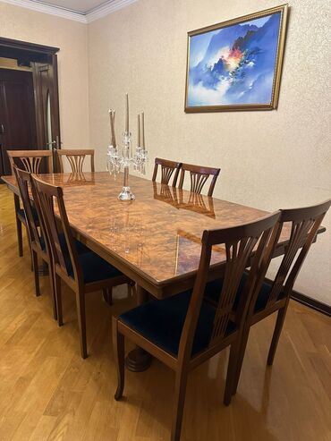 Restoran mebeli: Endirim. Italiya istehsali masa ve oturacaqlar desti Qiymet 450 azn