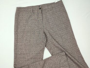 spodnie dresowe dla wysokich kobiet: Material trousers for women, size 2XL (EU 44)