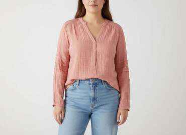 bluzki w serek plus size: F&F, Жіноча блуза, розмір 3XL