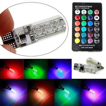 hauba golf 4: Led sijalice T10 RGB. Ubodne sijalice T10 RGB (multikolor). ✨ Menjate — 1