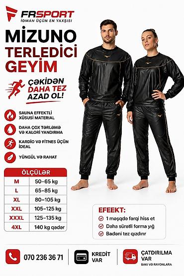 idman geyim: 💥 Eşofman, Terledici geyim, MİZUNO ✅ 7/24 əlaqə saxlaya bilərsiz — 1