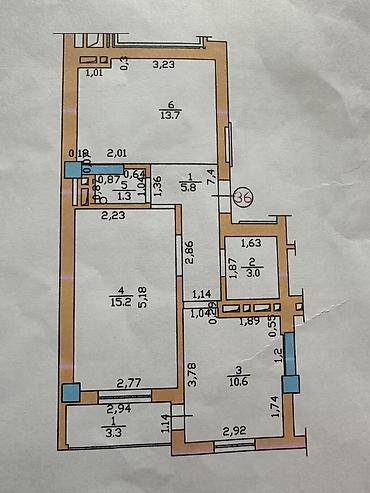 Продажа квартир: 2 комнаты, 50 м², Элитка, 7 этаж, Евроремонт — 3