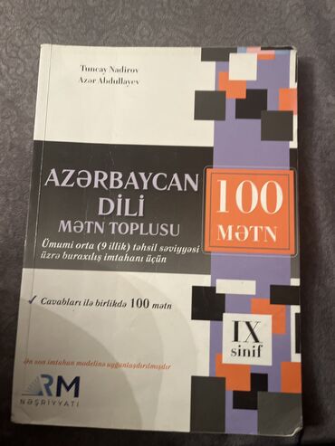 100 mətn kitabı: Az dili 100 metin kitab yenidir yazılmayıb