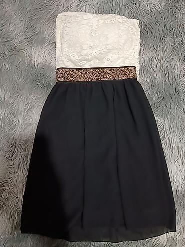 massimo dutti baletanke: Elegantna ženska haljina bez bretela, dvobojna. - Gornji deo: bela — 1