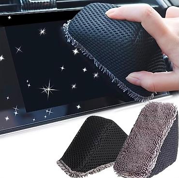 diskler teker: Avtomobil yuma və təmizləmə üçün mikrofiber süngər – 1 ədəd — 6