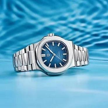 Ručni satovi: PAGANI DESIGN PD-1728- Plava- Patek Philippe Nautilus — 15