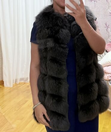 женские куртки трансформер: Boz rəngdə xəz jiletka - Model: qadın xəz jiletkası - Rəng: tünd boz