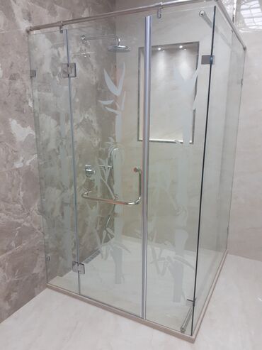 Duş kabinaları, arakəsmələr: Yeni Üstü açıq kabina, Künc üçün, Ödənişli çatdırılma — 23