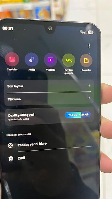 samsung es: Samsung Galaxy A17, 128 GB, rəng - Qara, Barmaq izi — 4