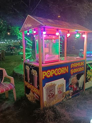icarəyə koşk: Popkorn, Şirin Pambıq aparatı və köşkü – mobil satış stendi - — 2