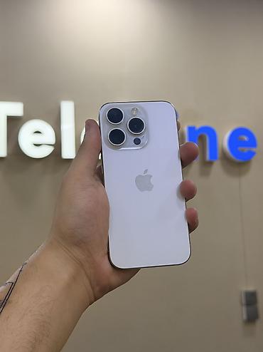 iphone 15 pro ağ: IPhone 15 Pro, 256 GB, White Titanium, Zəmanət, Kredit, Simsiz şarj — 4
