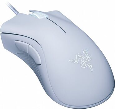 telefon fly life compact: Razer deathadder essential white gaming mouse (rz01-03850200-r3m1)