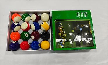 alet cantası: Bilyard topları dəsti – “Billiard Balls” - Tam komplekt: 16 top (1–15 — 1
