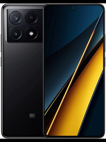 поко x 4: Poco X6 Pro 5G, Жаңы, 256 ГБ, түсү - Кара, 2 SIM