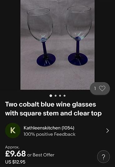 Čaše: Case nove,vintaz holandske za vino. Case staklo,kobaltno staklo,sve — 3