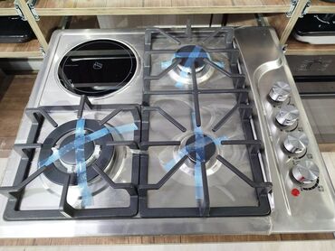 вытяжка с рециркуляцией: Плита Комбинированная, Встраиваемая, 4 конфорки