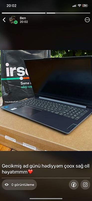 noutbuk canta: Lenovo noutbuk - Brend: Lenovo - Korpus: nazik çərçivəli, qara rəng — 1