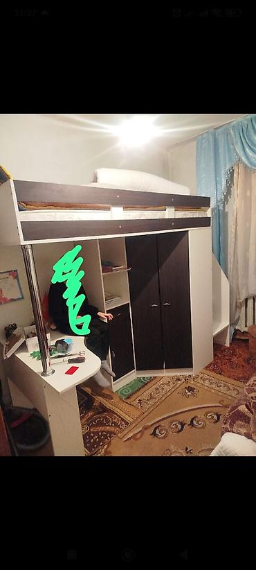 Детский мебельный комплект «кровать-чердак» с рабочей зоной и системой at lalafo.kg Детский мебельный комплект «кровать-чердак» с рабочей зоной и системой