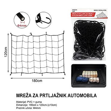Organizers: Mreža za prtljažnik automobila 2000888-A Elastična mreža za — 1