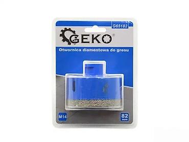 autogeni aparat: GEKO dijamantska kruna za gres, model G65182. Prečnik 82 mm, navoj — 1
