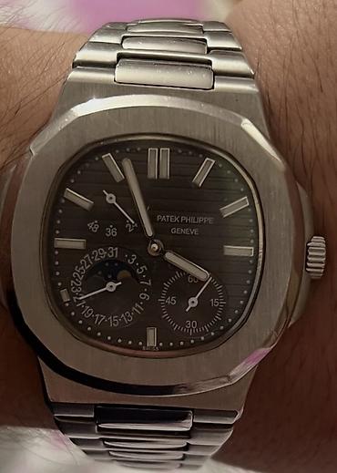 saatlar 2020: İşlənmiş, Qol saatı, Patek Phillipe, rəng - Gümüşü — 1
