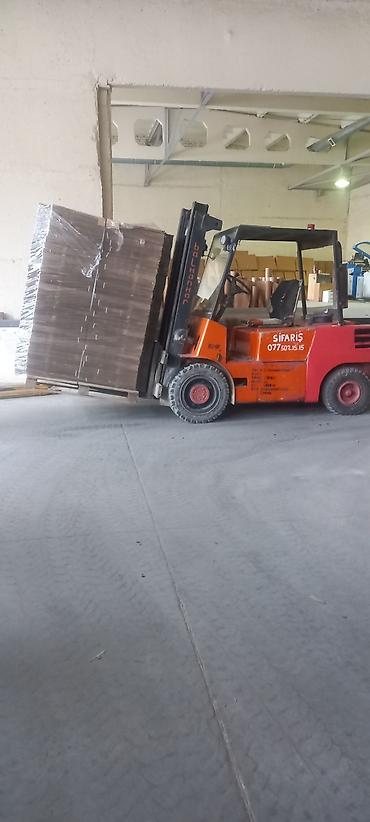 Yük daşımaları: Xidmət: Forkliftlə yüklərin daşınması və qaldırılması Sumqayıt — 1