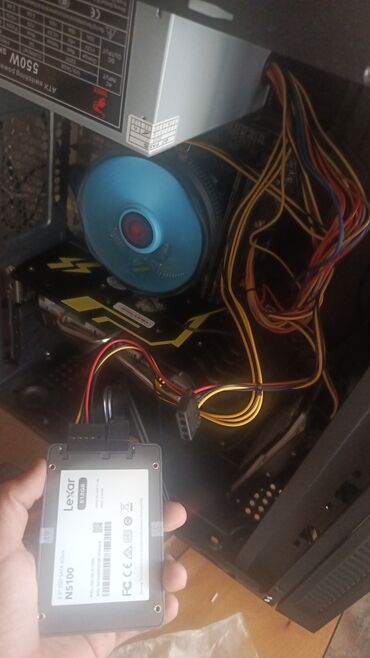 kompüterler: Masaüstü kompüter seti konpyuterin sisdemi i3 7 nesil rx580 8 gb 16 gb