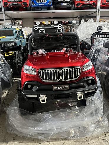 usaq kalyasqalari: Uşaq üçün elektrikli qırmızı off-road jeep tipli maşın - Güclü — 1