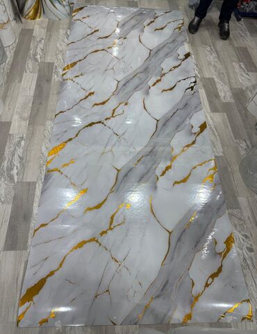 Vinil divar kağızı, oboy: Mərmər effekti verən PVC divar panelləri. 1.Arxası özü — 12