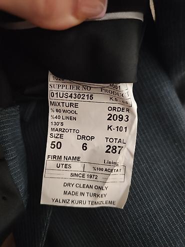 Kişi geyimləri: Klassik kişi kostyumu – Utes (Since 1972) - Parça: Super 130’s — 5