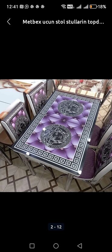 Masa və oturacaq dəstləri: Mətbəx üçün, Yeni, Açılan, Dördbucaq masa, 4 stul — 14