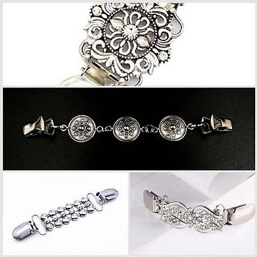 Другая женская одежда: Брошь, брошка зажим соединительный для кардигана, свитера, шали — 4