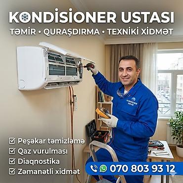 потолочный кондиционер: Kondisioner ustası – təmir, quraşdırma və texniki xidmət Göstərilən — 1