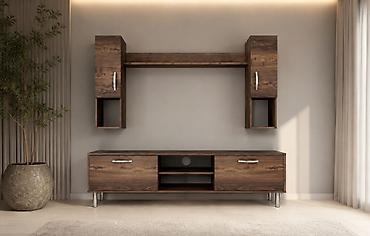 nocne komode: TV set Atina. TV komoda 180x50x36 cm. Gornji bocni elementi 90x25x21 — 1