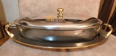 Ostalo posuđe: COIN CASA-STAKLENA CINIJA SA POKLOPCEM I POSLUZAVNIKOM-MADE IN ITALY — 5