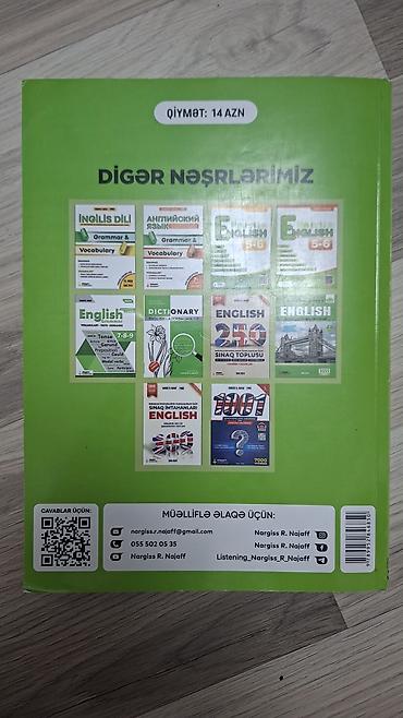 ingilis dili 5555 pdf: Məhsul: “English – Qrammatik Qeydlər və Test Toplusu” (II hissə) — 2