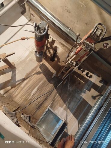 Beton işləri: Səssiz tozsuz səliqəli kəsim. Beton katlavan monolit kubik — 3