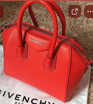 Çantalar: Givenchy Antigona Mini – qırmızı rəngli qadın çantası - Rəng: parlaq — 3