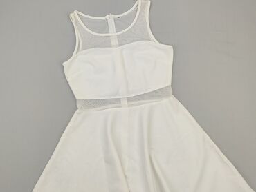 biała sukienki na jedno ramię: Dress, S (EU 36), condition - Perfect