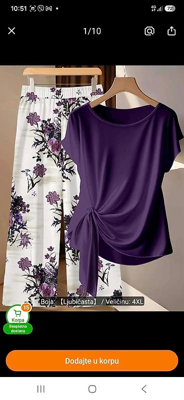 dd step sandale: Dvodijelni ženski komplet – bluza i pantalone - Boja kompleta — 1