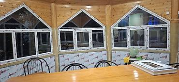 Plastik pəncərələr: Yeni İkiqat şüşə paketi Plastik pəncərə, Еni: 2 sm, Uzunluğu: 5 sm, Pulsuz quraşdırma — 46