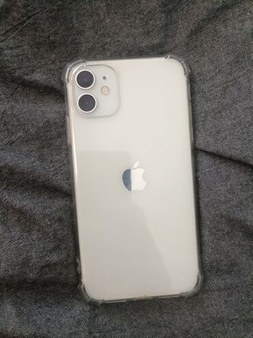 телефоны телефоны: IPhone 11, Жаңы, 128 ГБ, White Titanium, Коргоочу айнек, Каптама, Кабель, 89 %