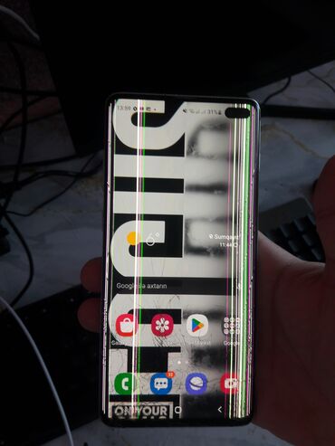 Samsung: Samsung Galaxy S10 Plus, 128 GB, rəng - Qara, Barmaq izi, Face ID