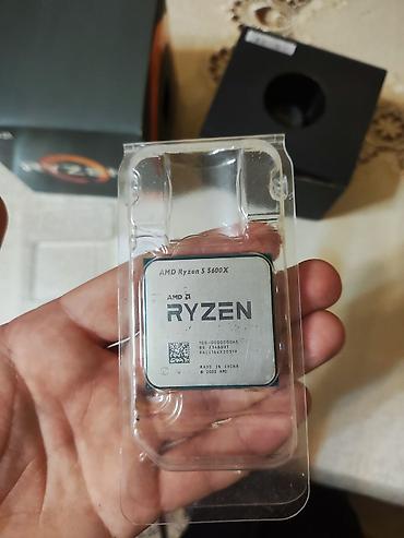 prosessor satilir: Ryzen 5 5600x Box satılır. Tam işlədir. Qutusunda stock fanı da var — 3