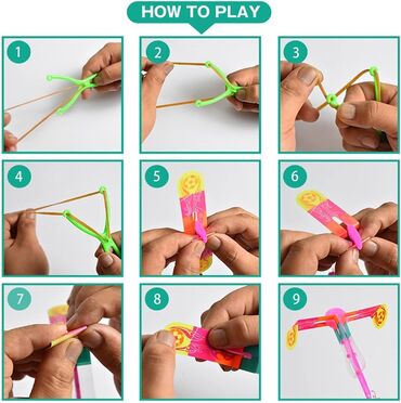 Igračke: Svetleci raketni helikopter sa praćkom Kako igrati — 9