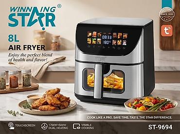 Аэрофритюрница WINNING STAR ST-9694 - Объём: 8 л - Двойная зона
