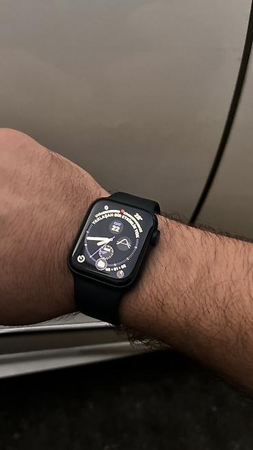 google pixel watch: Apple Watch (Series 6/7 xətti ilə oxşar dizayn) – qara alüminium — 1