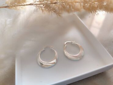 sorc m: Hoop earrings, Material: Silver